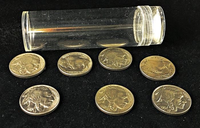 Buffalo Nickels- 1924,1929-S, 1930, 1934, 1935, 1936, 1937