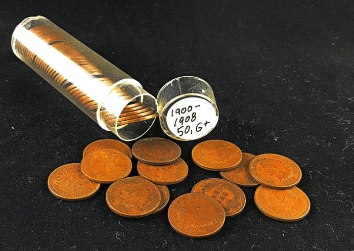 Indian Cents, 50 1900-1908