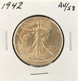Walking Liberty Half, 1942