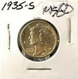 Mercury Dime, 1934-S