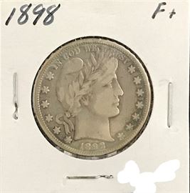 Barber Half Dollar, 1898