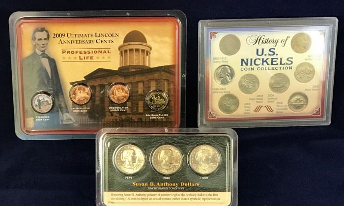 History of Nickels, Susan B. Set, 2009 Lincoln Cent Set