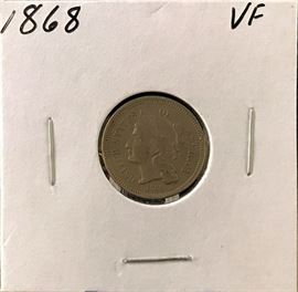 3 Cent Nickel, 1868
