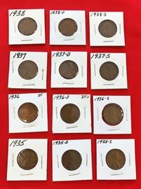 Lincoln Cents, 1935-1938