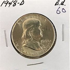 Franklin Half Dollar, 1948-D