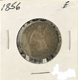 Seated Liberty Quarter, 1856