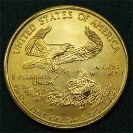 GOLD Eagle, 1/10th ounce, 1999