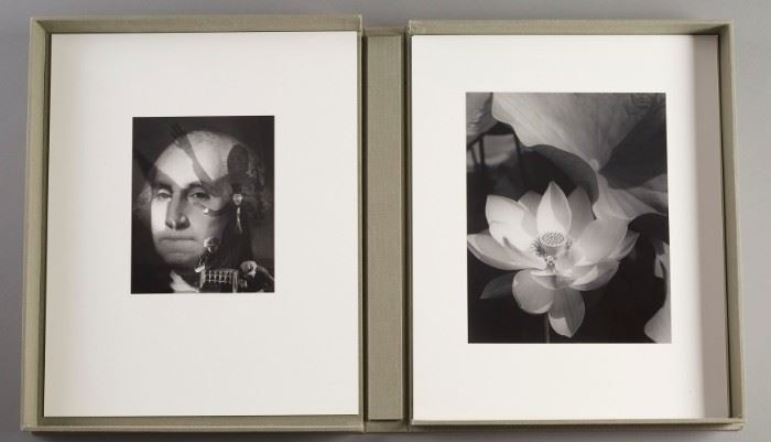 Lot #39 Edward Steichen (1879-1973). Portfolio of 25 silver gelatin photographs, each mounted, the portfolio label, signed by George Tice and Joanna Steichen, on the reverse, 1903-36; introduction by Joanna Steichen, and colophon, with edition 11/100 in ink. Folio, gray buckram clamshell box. 
Provenance: Private collection, Minnesota.
Biography: Edward Steichen was one of the fathers of American photography, both artistic and commercial. Born in Luxembourg, SteichenÂ’s family immigrated to the United States when he was two years old. Eventually, the family ended up in Milwaukee, where the young Steichen was an apprentice with a lithographic firm. He soon turned his interests to painting and photography, deciding in 1900 to travel to Paris to study and immerse himself in art. He stopped in New York on his way to Europe, where he sought out Alfred Stieglitz, the vice-president of the Camera Club of New York and a leading figure in American art photography. Stieglitz was impressed with h