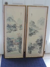 Two Original Chinese paintings on silk