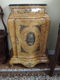 Rococo style vanity with sold marble/stone top