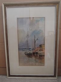 George Merritt Clark  (American 1853-1904) Original watercolor signed and dated