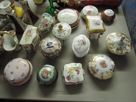 Limoges, German and Italian porcelain