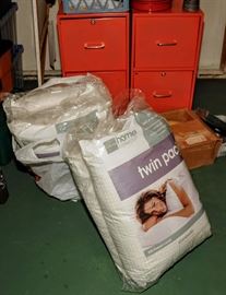 BEDDING & FILE CABINETS