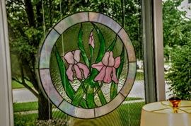 STAIN GLASS WINDOW HANGING
