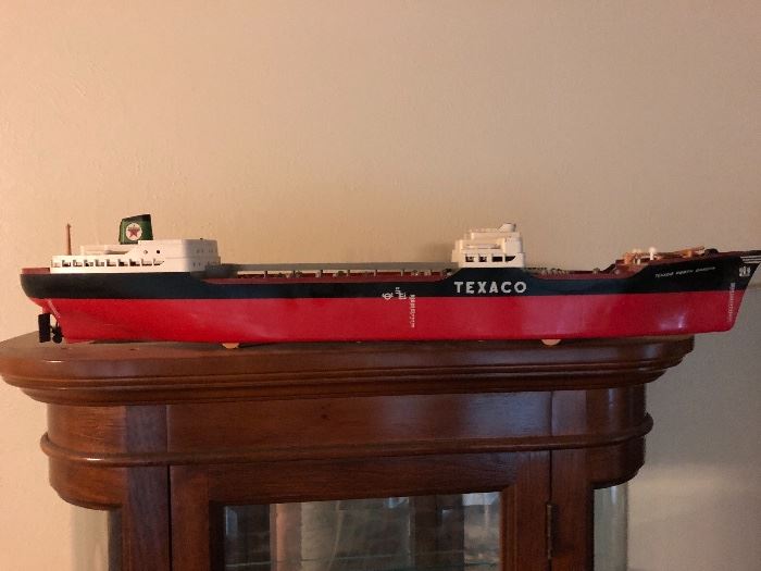 Vintage 1960's Texaco oil tanker ship toy