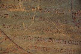 Folk Art bench Circa 1904