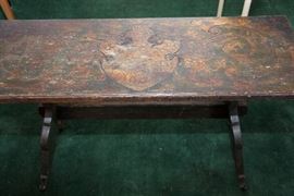 Folk Art Bench circa 1904