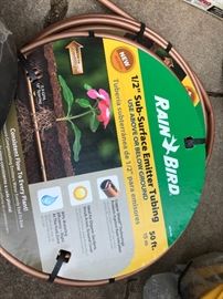 RAIN BIRD ABOVE AND BELOW TUBING FOR SPRINKLER SYS.