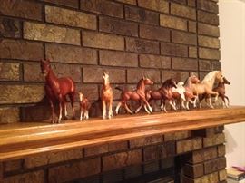 Look at this beautiful collection of Breyer Arabian horses. 