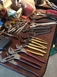 Wrenches, pliers of all sizes