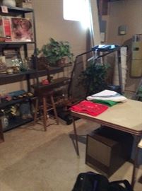 Tread Mill, tables, heaters, ping pong table - great basement