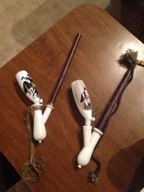 German Ceramic Smoking Pipes