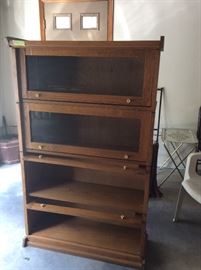 Lawyers Bookcase with drop down glass fronts