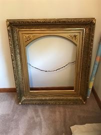 Large antique gold gilded picture frame
