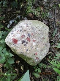 Pudding stone larger than a bowling ball