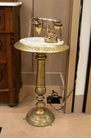 Marble telephone table!