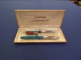 Vintage Sheaffers Snorkel Pen set.