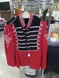 This vintage marching band uniform includes pants - in excellent condition!
