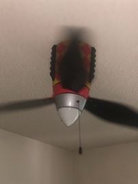 Craftsmade Warbird Airplane Tiger Shark ceiling fan 