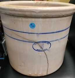 5 Gallon Vintage Pickling Crock by Marshall Pottery, INC. Marshall, Texas, PT26  https://www.ebay.com/itm/123356529216