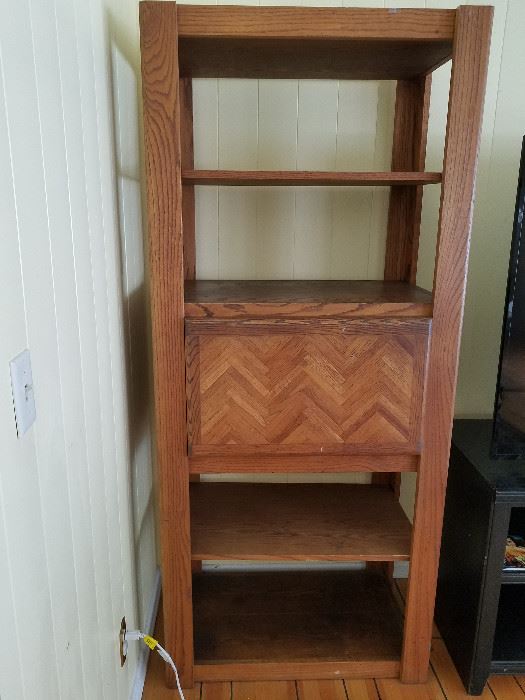 Solid Oak Shelves  33"x20"x76".  There are 2, but will sell individually.  Shelf #1.