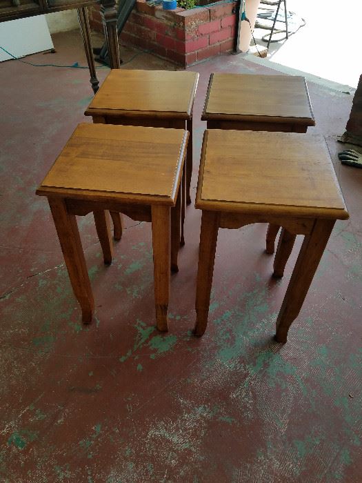 Set of 4 Chow tables.