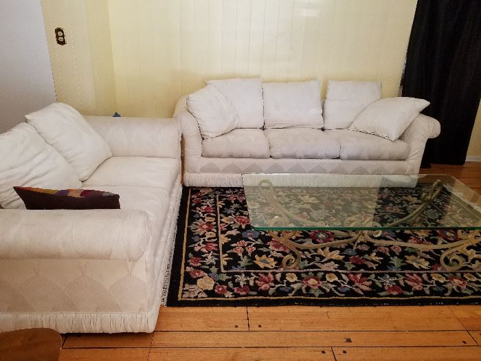 Sofa & Love Seat, rug