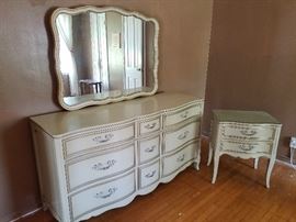 Drexel triple dresser & nightstand
