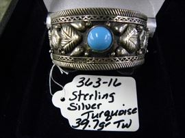 Sterling Silver & Turquoise Bracelet