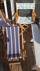 Misc. Vintage Director's and Beach Chairs