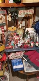 Vintage and new Christmas items