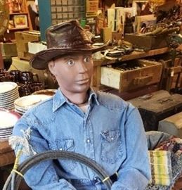 Vtg Safe-T-Man, inflatable, including shirt and pants (hat, rope and boots sold separately)