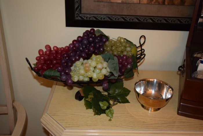 Fruit Centerpiece, Silver Bowl
