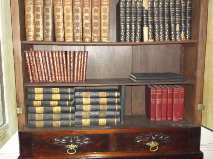 Several sets of antique books