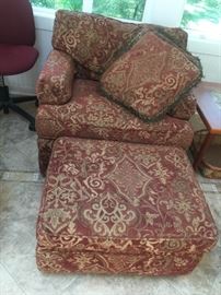 Nice chair and ottoman 