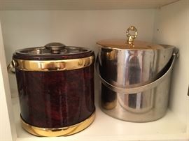 Vintage ice buckets