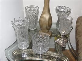 CRYSTAL VASES.