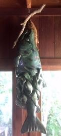 Lg. Artist’s Ceramic Hanging Fish!