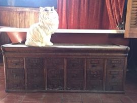 Library Card Drawer Unit