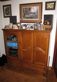 This is an entertainment center.  Those top right doors open to reveal the television.